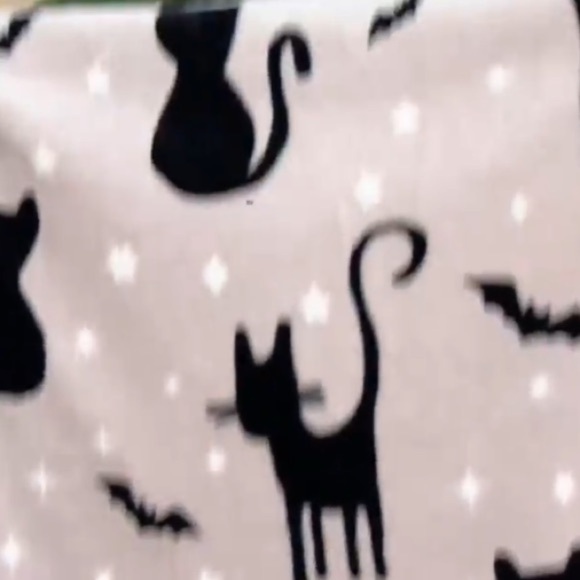 HAY & HARVEST Halloween & Harvest Printed 60x80 Throw (Cats) - Picture 2 of 7